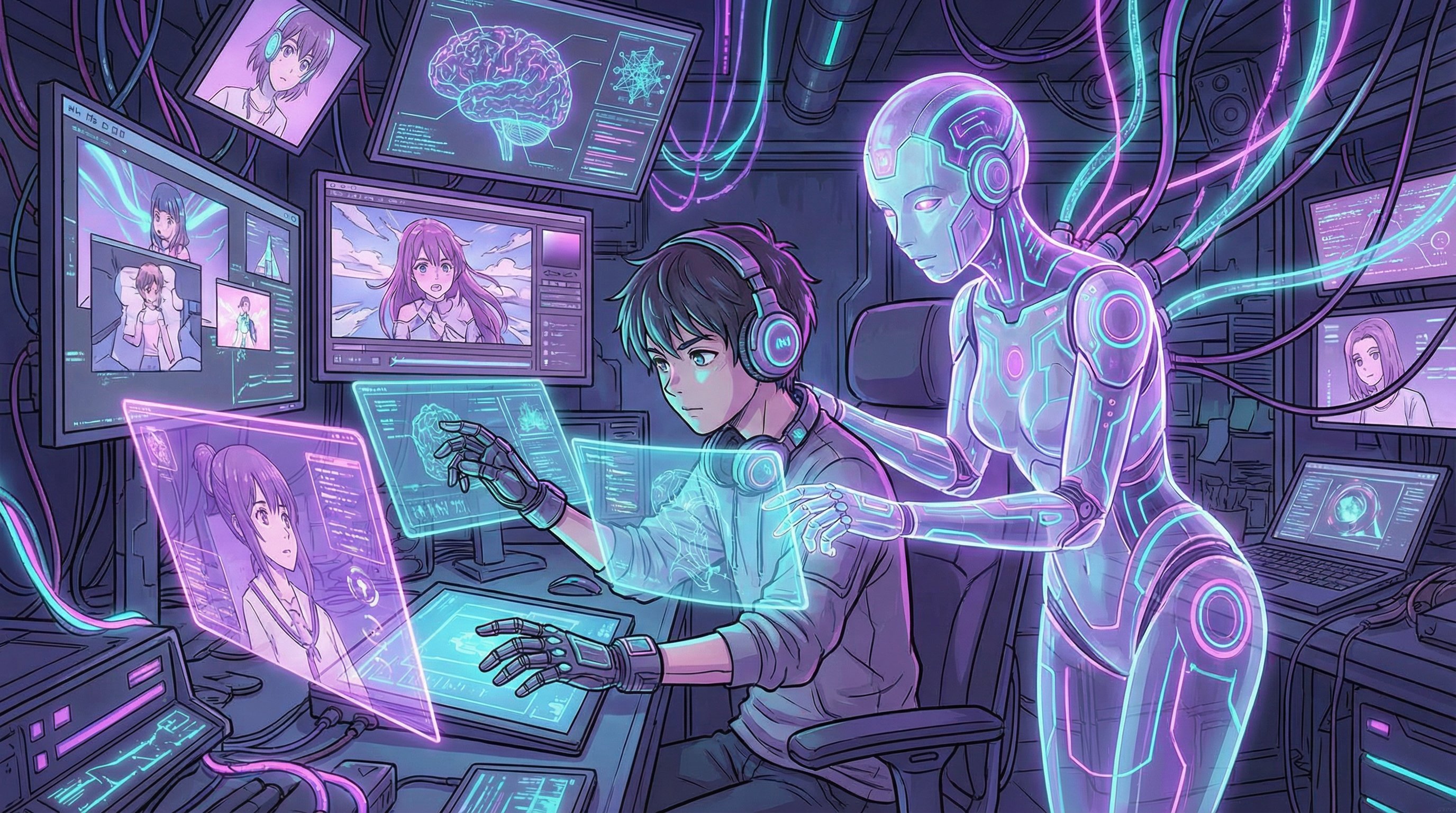 少女萝莉AI修图与动漫剪辑